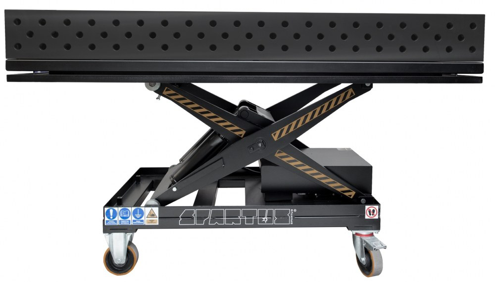 Stół spawalniczy na podnośniku