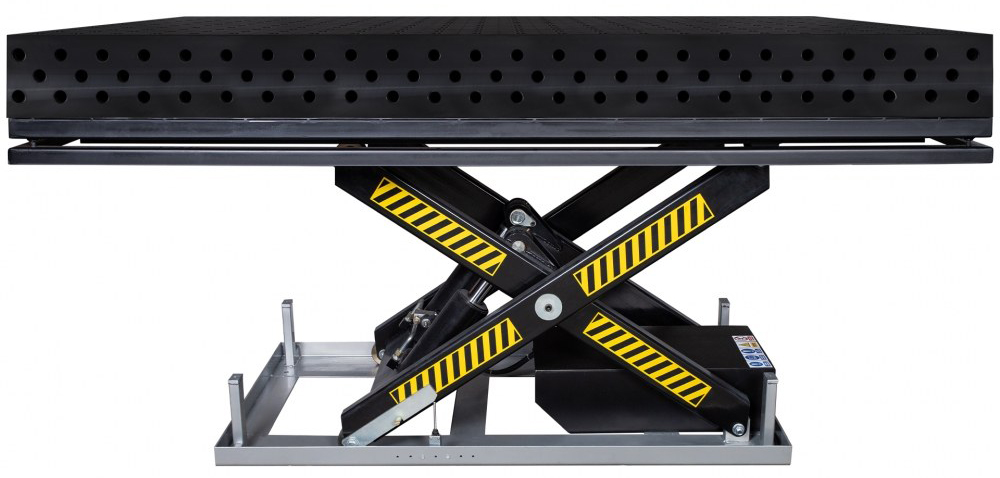Stół spawalniczy na podnośniku