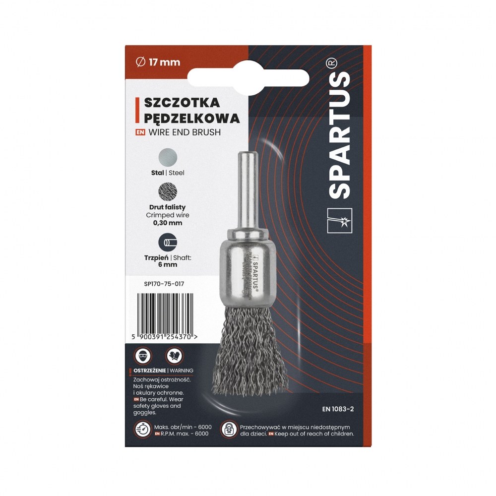 Szczotka pędzelkowa, drut stalowy